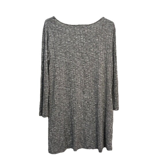 CUPIO Tunic Dress GREY Heather Stretch Rayon Polyester Side Pockets Tee Top XL - Picture 2 of 6